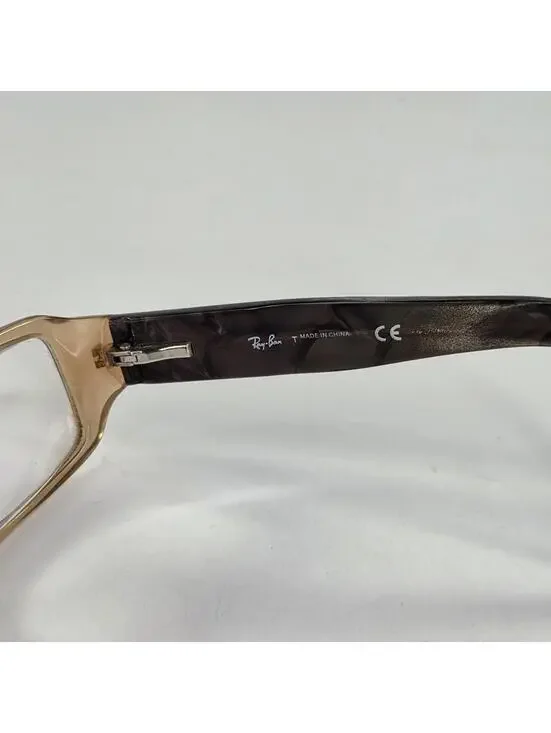 Ray-Ban Eyeglasses Frames RB 5185 2436 Brown Clear Tortoise 53-14-135 - Picture 11 of 12